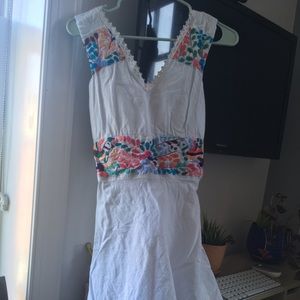 Handmade white summer dress